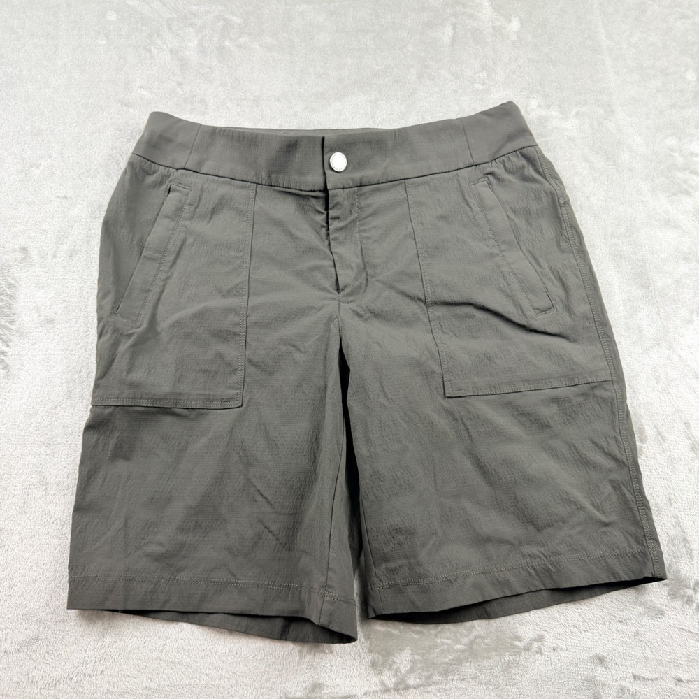 Athleta Trekkie North Shorts 7" Women's 6 Gray Hiking Outdoor Cargo‎ Stretch